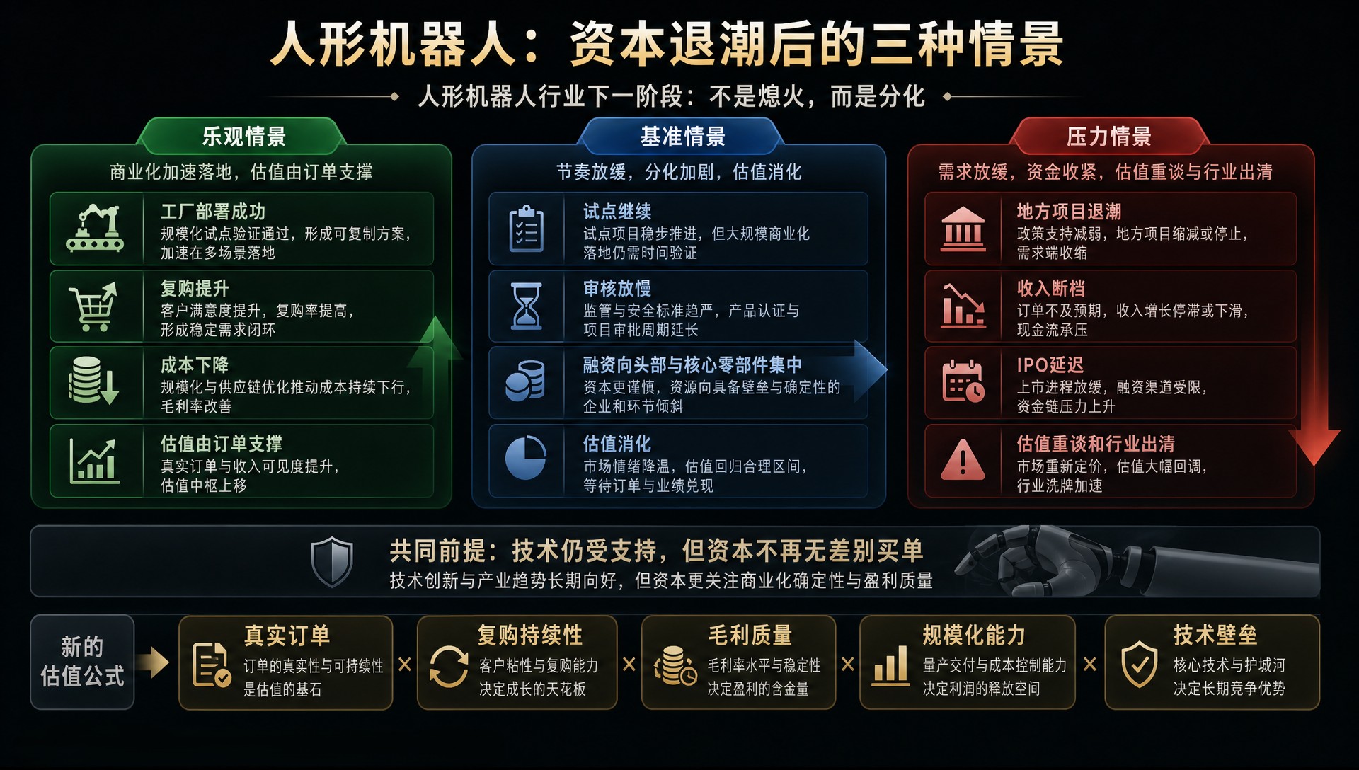 人形机器人：资本退潮后的三种情景